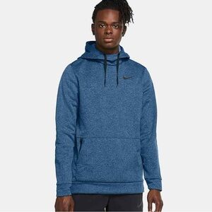 Nike Men’s Pullover Hoodie Therma-Fit Sweater - Blue - Men’s XL